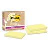 Post It Notes Super Sticky 100% Recycled Paper Super Sticky Notes, Ruled, 4 x 4, Wanderlust Pastels, 70 Sheets/Pad, 3PK 70007079596